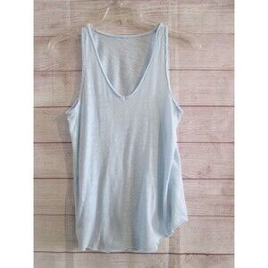 American Eagle Outfitters Tank Top Women's Small Blue Solid Sleeveless Tank Top